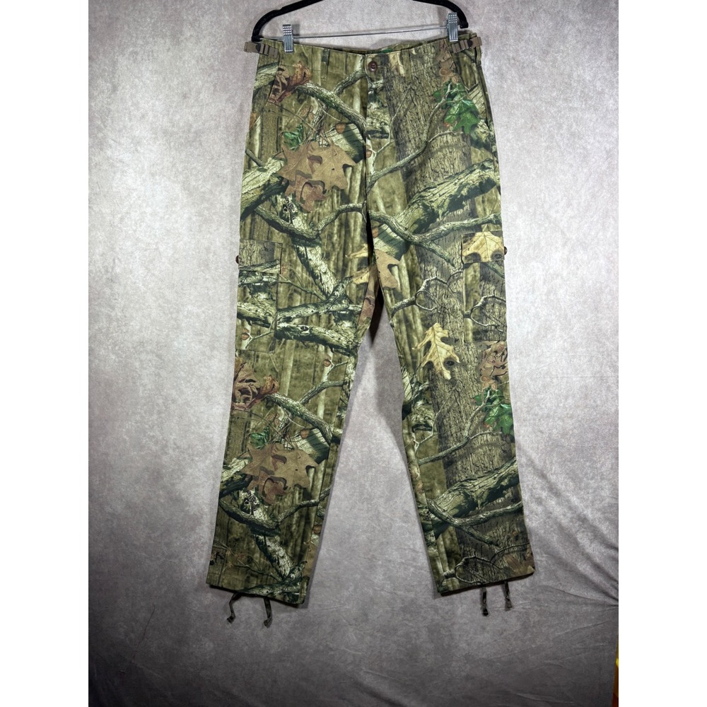Cabelas Cargo Pants Mens Size 34 Green Mossy Oak Break Up Camo Hunting Outdoor
